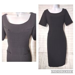 Allura Vintage Elegant Black Sheath Dress